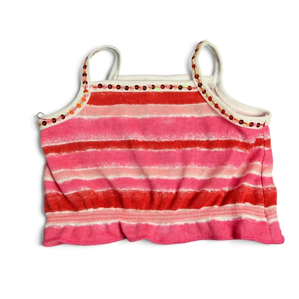 Build-A-Bear St Jude Care To Play Shirt and Pink Striped Sequin Tank Top Set